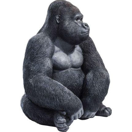 Dekoracja stojąca MONKEY GORILLA SIDE XL - czarny
