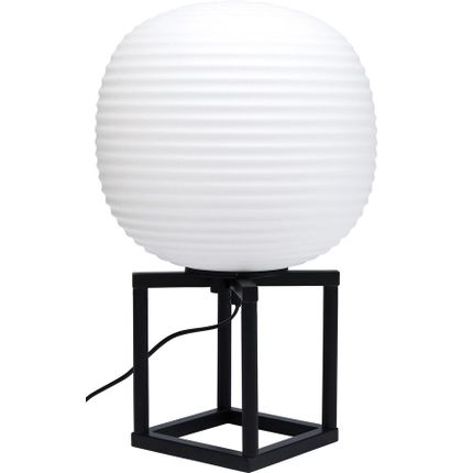 Lampa stołowa FRAME BALL - biały/czarny