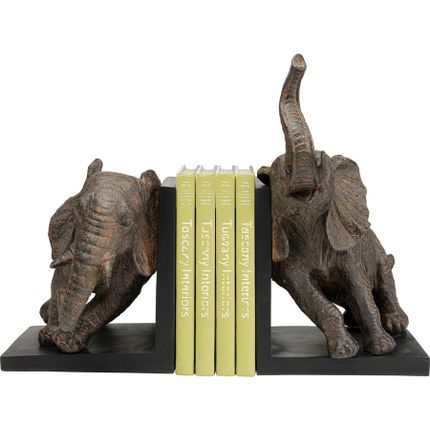 Podpórki na książki ELEPHANTS 25 - brązowy