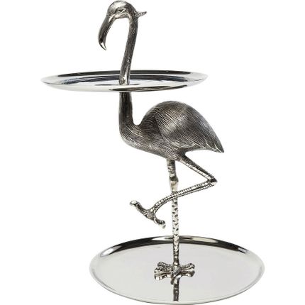 Etażerka aluminiowa FLAMINGO - srebrny