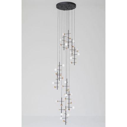 Lampa wisząca TRAPEZ 280 - czarny