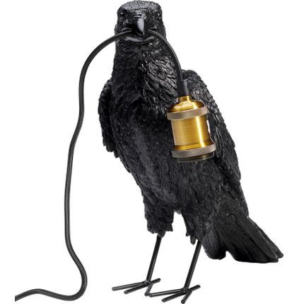Lampa stołowa ANIMAL CROW - czarny mat
