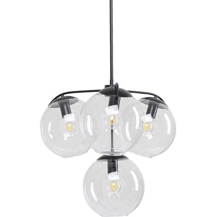 Lampa wisząca LASMINA 63 - przezroczysty/czarny
