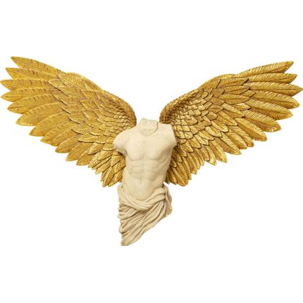 Dekoracja ścienna GUARDIAN ANGEL MALE 208x136 - beżowy/złoty
