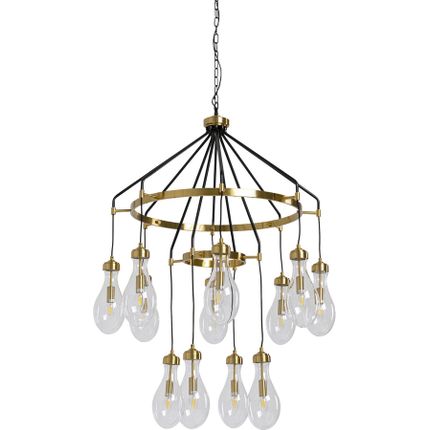 Lampa wisząca BELL HIGHLIGHT - złoty/czarny
