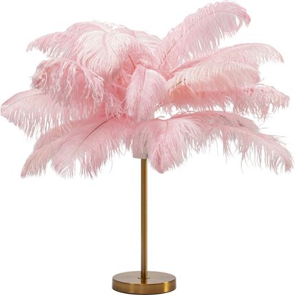 Lampa stołowa FEATHER PALM - różowy/złoty