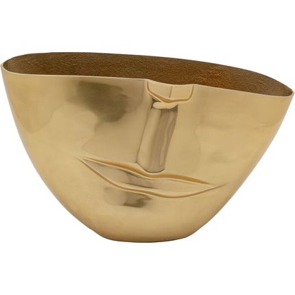 Wazon aluminiowy złoty 46x29 cm