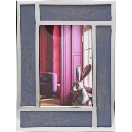 Ramka na zdjęcia JULEZ 10x15 - szary/srebrny
