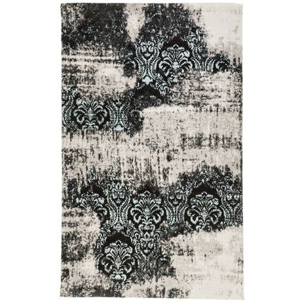 Dywan bawełniany KELIM ORNAMENT TURQUOISE 240x170 - turkusowy