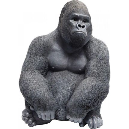 Figurka dekoracyjna MONKEY GORILLA SIDE MEDIUM - czarny