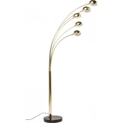 Lampa podłogowa FIVE FINGERS - mosiądz/czarny