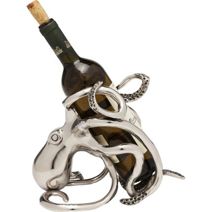 Stojak na wino OCTOPUS - srebrny