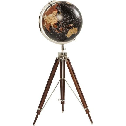 Globus stojący GLOBE EARTH - czarny/brązowy