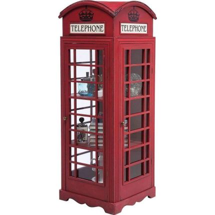 Witryna 3-drzwiowa LONDON TELEPHONE - czerwony