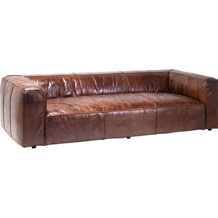 Sofa 3-osobowa skórzana CUBETTO 260 - brązowy