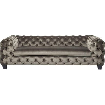 Sofa 3-osobowa welurowa DESIRE - zielony