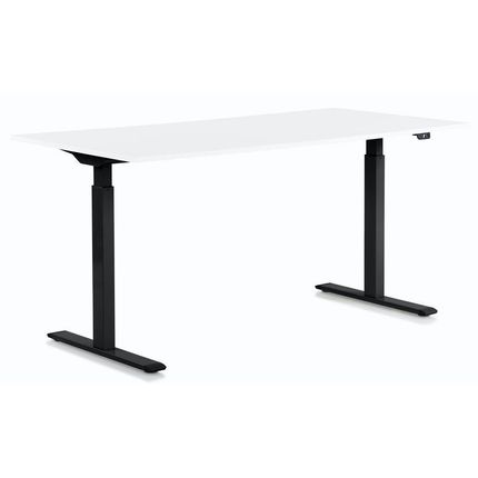 Biurko SMART 120x70 z elektryczną regulacją wysokości - biały/czarny