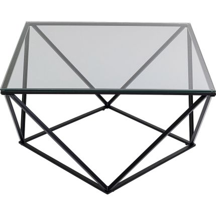 Stolik kawowy CRISTALLO 80x80 - czarny