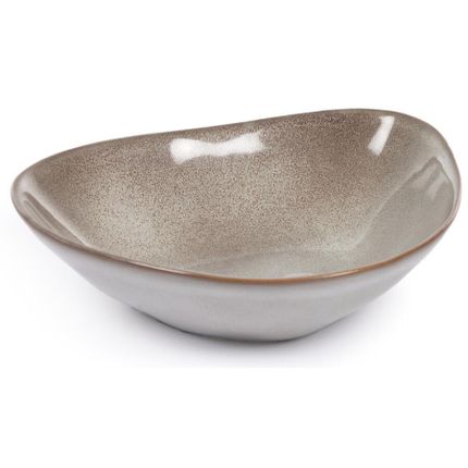 Misa ceramiczna brązowa 27x7 cm
