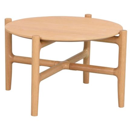 Stolik kawowy okrągły HOLTON Ø62x36 cm - dąb