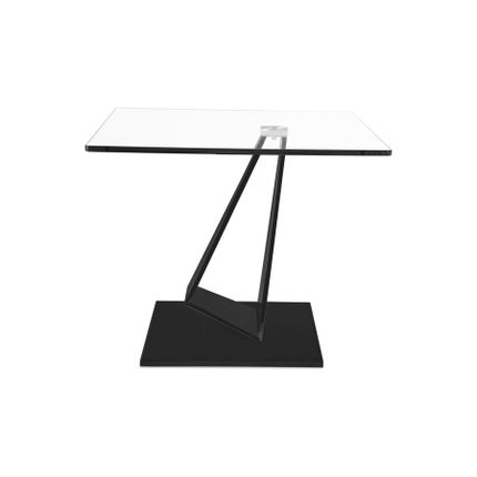 Designerski stolik CT206SN - transparentny/czarny