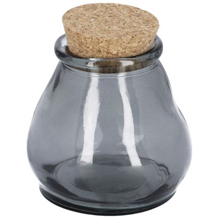 Pojemnik szklany z korkiem ROHAN 400 ml - niebieski