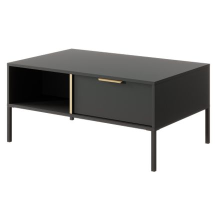 Stolik kawowy z szufladami LARS H 97x60 - antracyt
