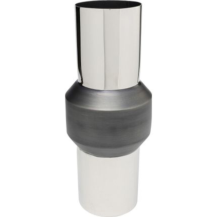 Wazon VESUV 51 - srebrny/czarny