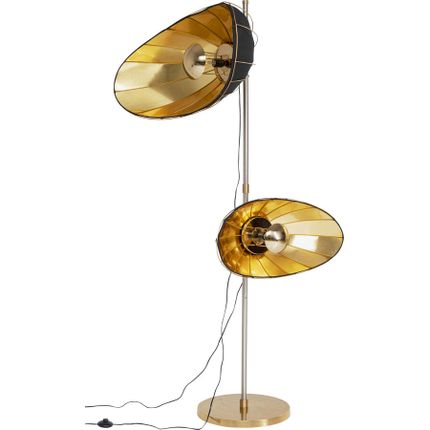 Lampa podłogowa DIVA - złoty/czarny