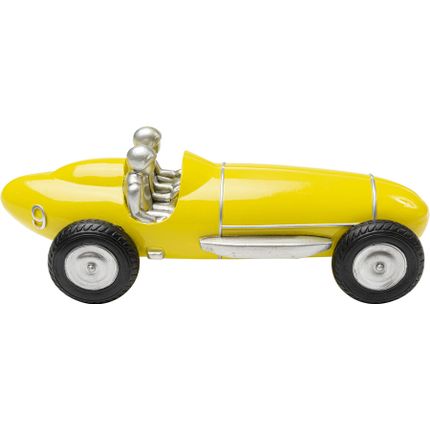 Figurka dekoracyjna RACING CAR - żółty
