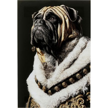 Obraz szklany KING PUG 40x60