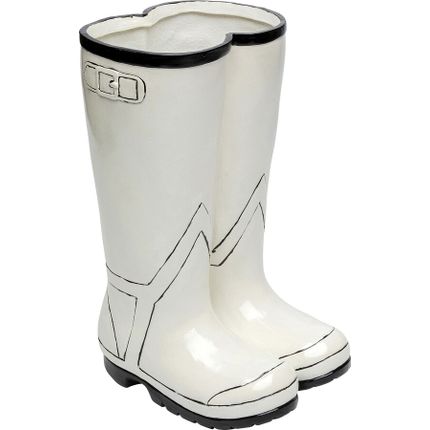 Stojak na parasole RUBBER BOOTS - biały