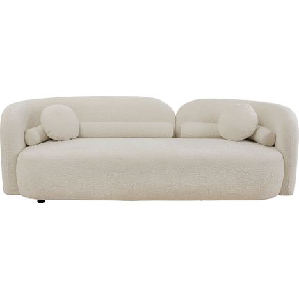 Sofa 3-osobowa KELLY - bouclé kremowy