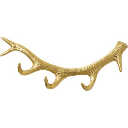 Wieszak ścienny ANTLER - złoty