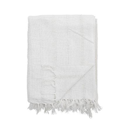 Narzuta bawełniana NICCOLINE 150x130 - biały