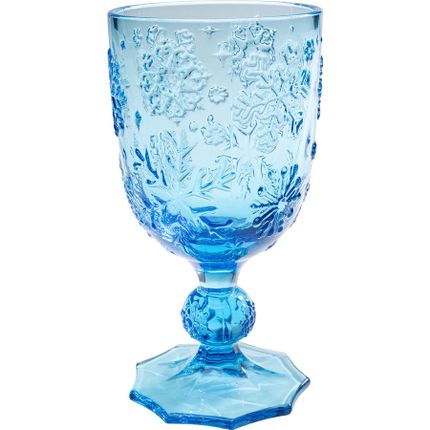 Kieliszek do wina ICE FLOWERS - niebieski