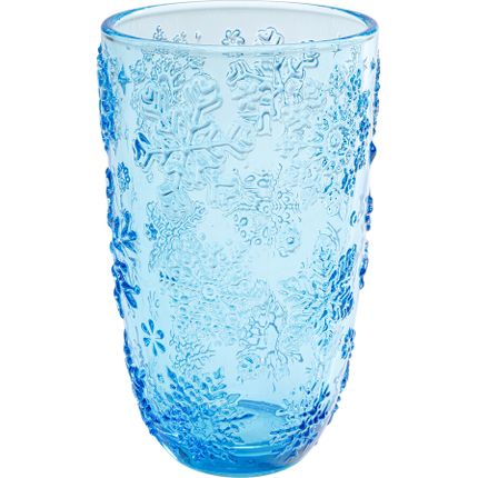 Szklanka ICE FLOWERS - niebieski