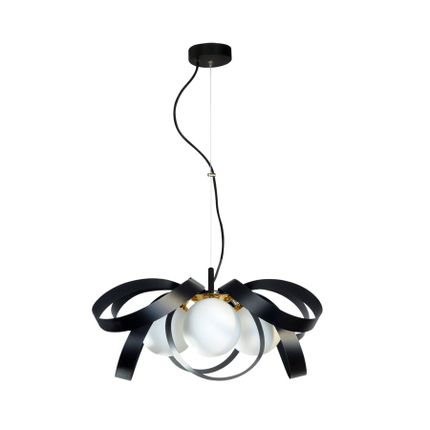 Lampa wisząca NELA FLAT 65 1139 - czarny/złoty