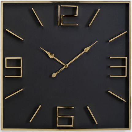 Zegar ścienny GAMBLE 92x92 - czarny/złoty