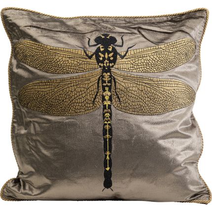 Poduszka dekoracyjna GLITTER DRAGONFLY 40x40 - brązowy