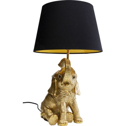 Lampa stołowa HAPPY ELEFANT - złoty/czarny