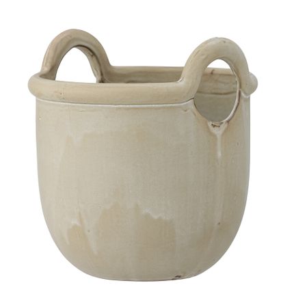 Donica z kamionki JANTI 20 cm - beżowy