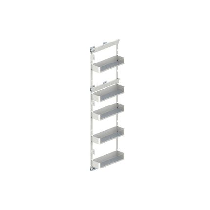 Cargo Maxi Boczne Lewe MAXIMA PURO 15 cm / 5 półek + prowadnica Rejs - biały/bezbarwny