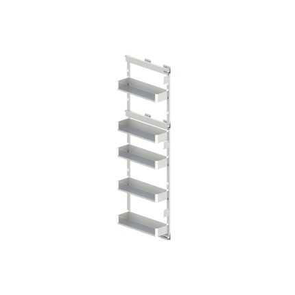 Cargo Maxi Boczne Prawe MAXIMA PURO 20 cm / 5 półek + prowadnica Rejs - biały/bezbarwny