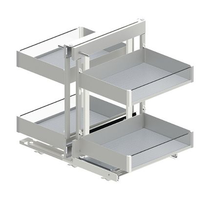 Cargo Corner Comfort Lewe MAXIMA PURO 800 mm + prowadnica Rejs - biały/bezbarwny
