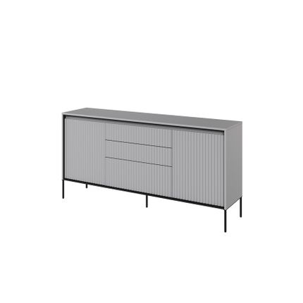 Komoda 2-drzwiowa z szufladami TREND TR-01 - szary