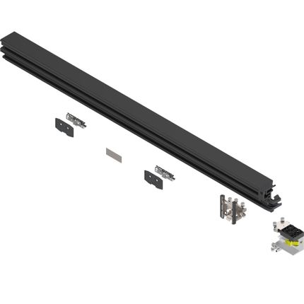 REVEGO duo, Szyna (Zestaw), do szerokość wewnętrzna rozwiązania: 1050 mm, p.+czarny*P/U: 1