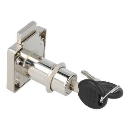 Zamek kwadratowy Siso X-850 - niklowany / 19x38 mm / KA-D20/CK