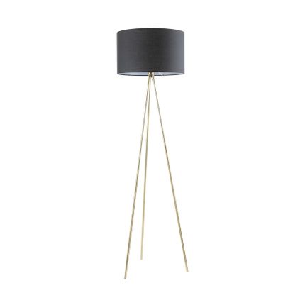 Lampa podłogowa CARA A4001-BK - czarny/zloty