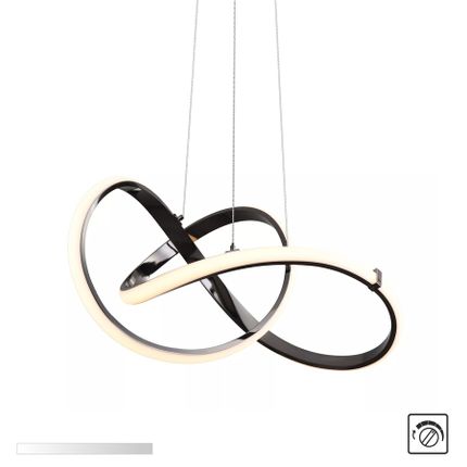 Lampa wisząca INDIGO MD9717-1-3BCD - czarny chrom
